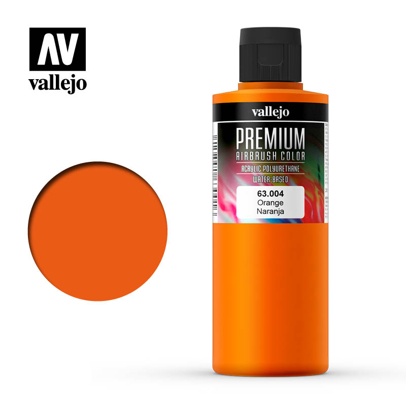 Vallejo Premium Colour Orange 200ml - Ozzie Collectables