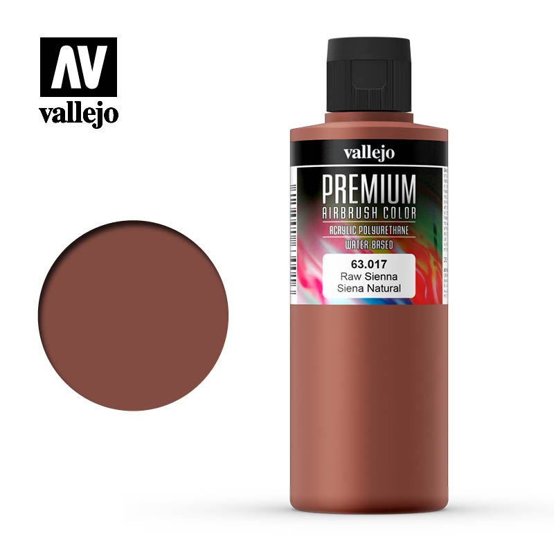 Vallejo Premium Colour Raw Sienna 200ml - Ozzie Collectables