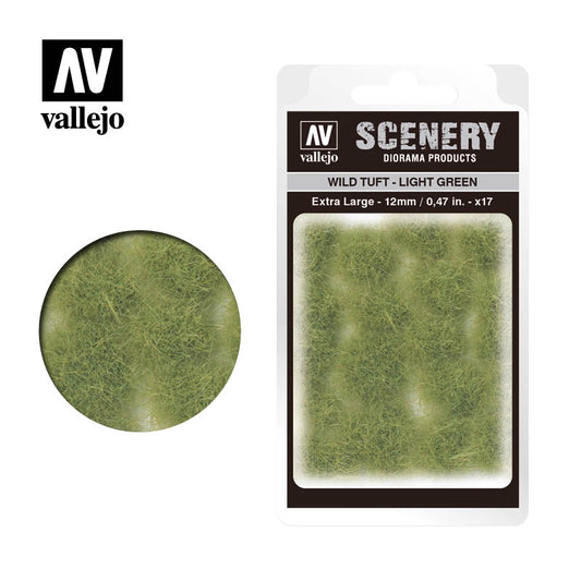 Vallejo Scenery - Wild Tuft - Extra Large - Light Green - Ozzie Collectables