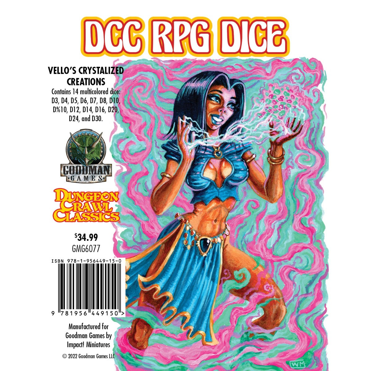 Dungeon Crawl Classics Dice - Vello’s Crystalized Creations