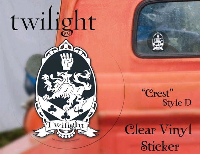 Twilight - Sticker Clear Vinyl Style D Crest - Ozzie Collectables