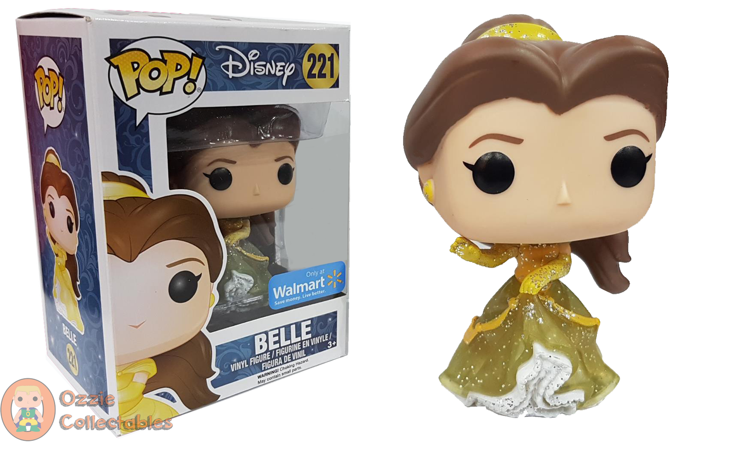 Funko POP! Disney Beauty and the Beast Sparkle Dress Belle Vinyl Figure, Walmart Exclusive - Ozzie Collectables