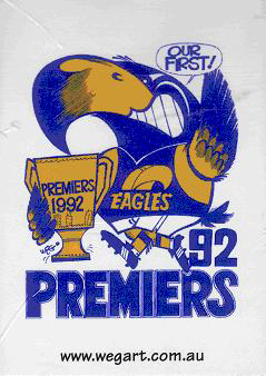WEG - West Coast 1992 AFL Card Set - Ozzie Collectables
