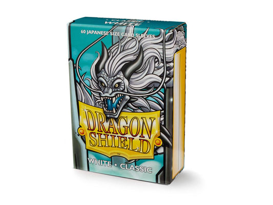 Sleeves - Dragon Shield Japanese- Box 60 - Classic White - Ozzie Collectables
