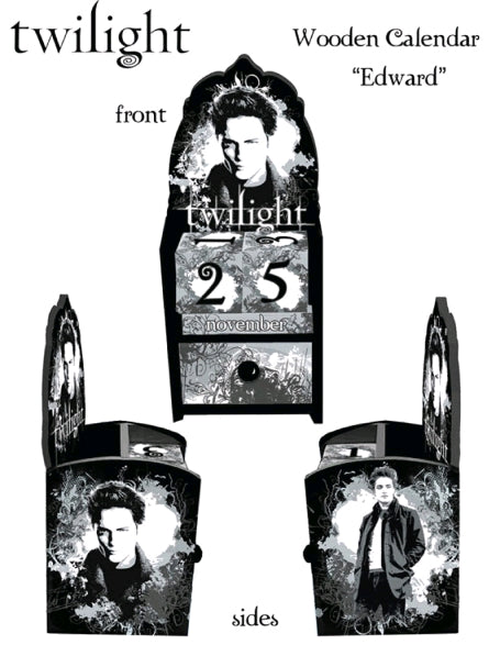 Twilight - Calendar Wooden Edward Cullen - Ozzie Collectables
