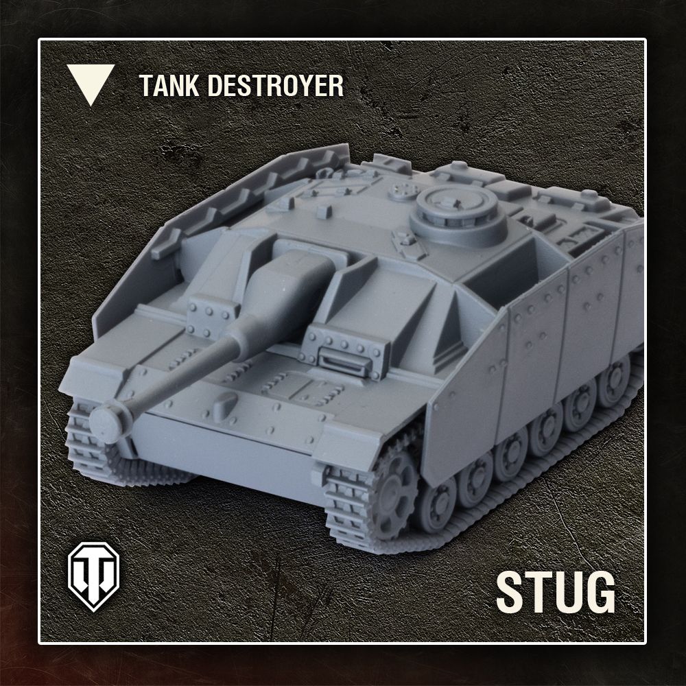 World of Tanks Miniatures Game Wave 1 Tank German (StuG III G) - Ozzie Collectables