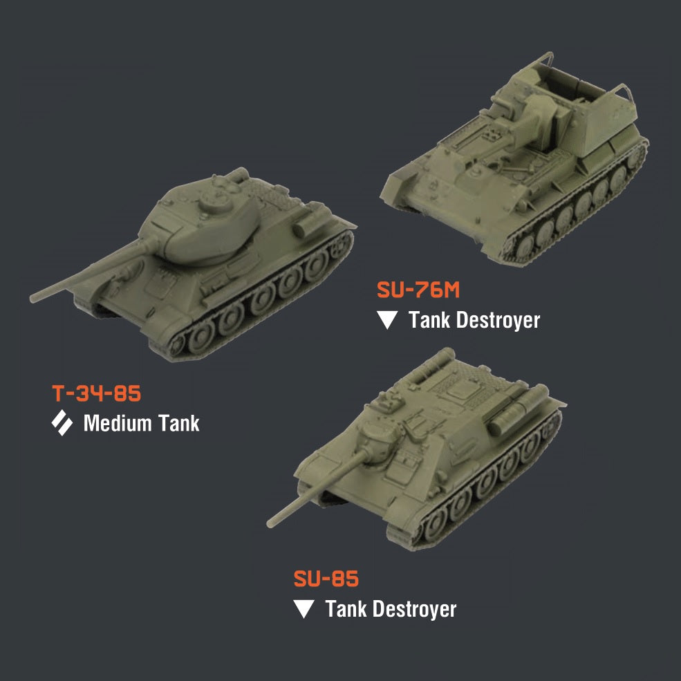 World of Tanks Miniatures Game U.S.S.R. Tank Platoon 3