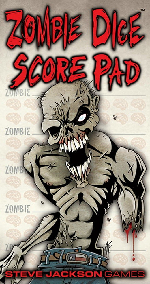 Zombie Dice Score Pad - Ozzie Collectables
